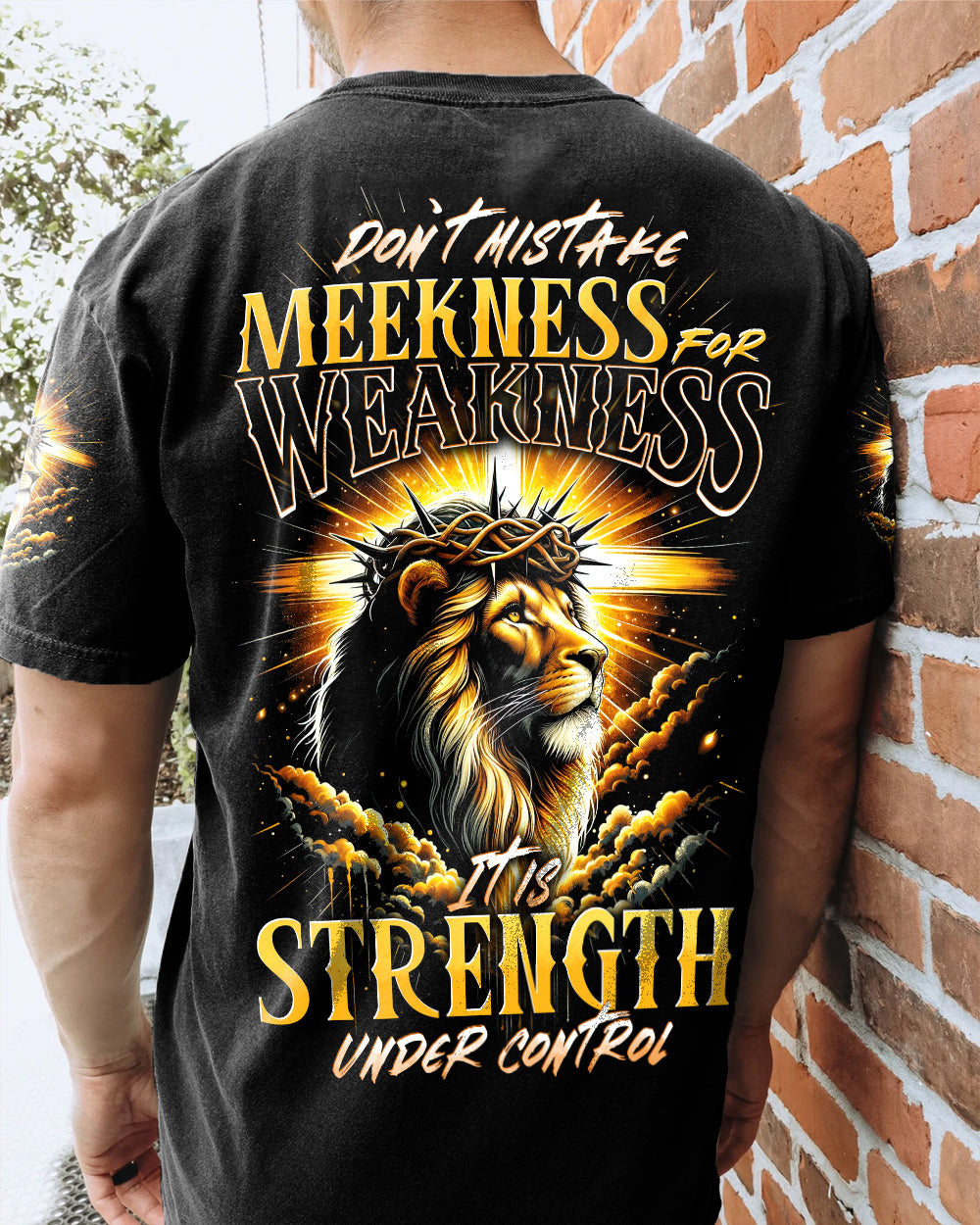 Don't Mistake Meekness For Weakness Lion Men's All Over Print Shirt - Tytd1901242, easychoo.com