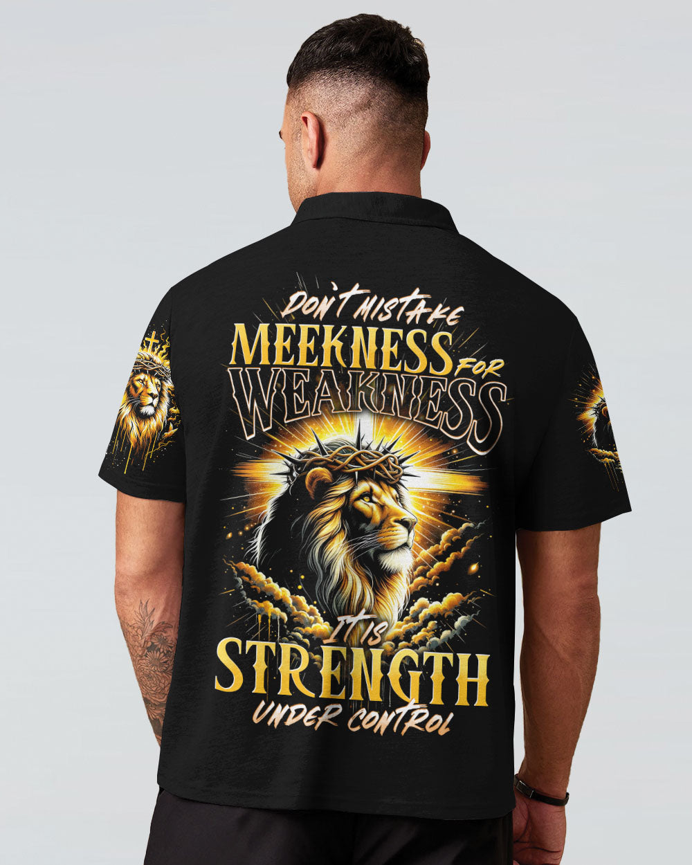 Don't Mistake Meekness For Weakness Lion Men's All Over Print Shirt - Tytd1901242, easychoo.com