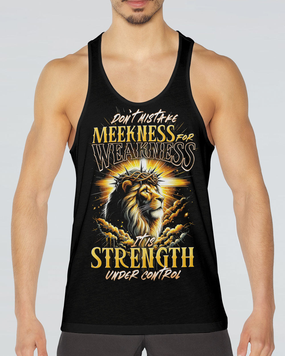 Don't Mistake Meekness For Weakness Lion Men's All Over Print Shirt - Tytd1901242, easychoo.com