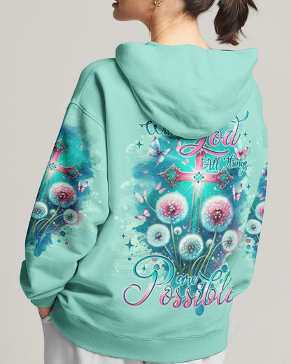 With God All Things Are Possible Women's All Over Print Shirt - Tlno1411234, easychoo.com