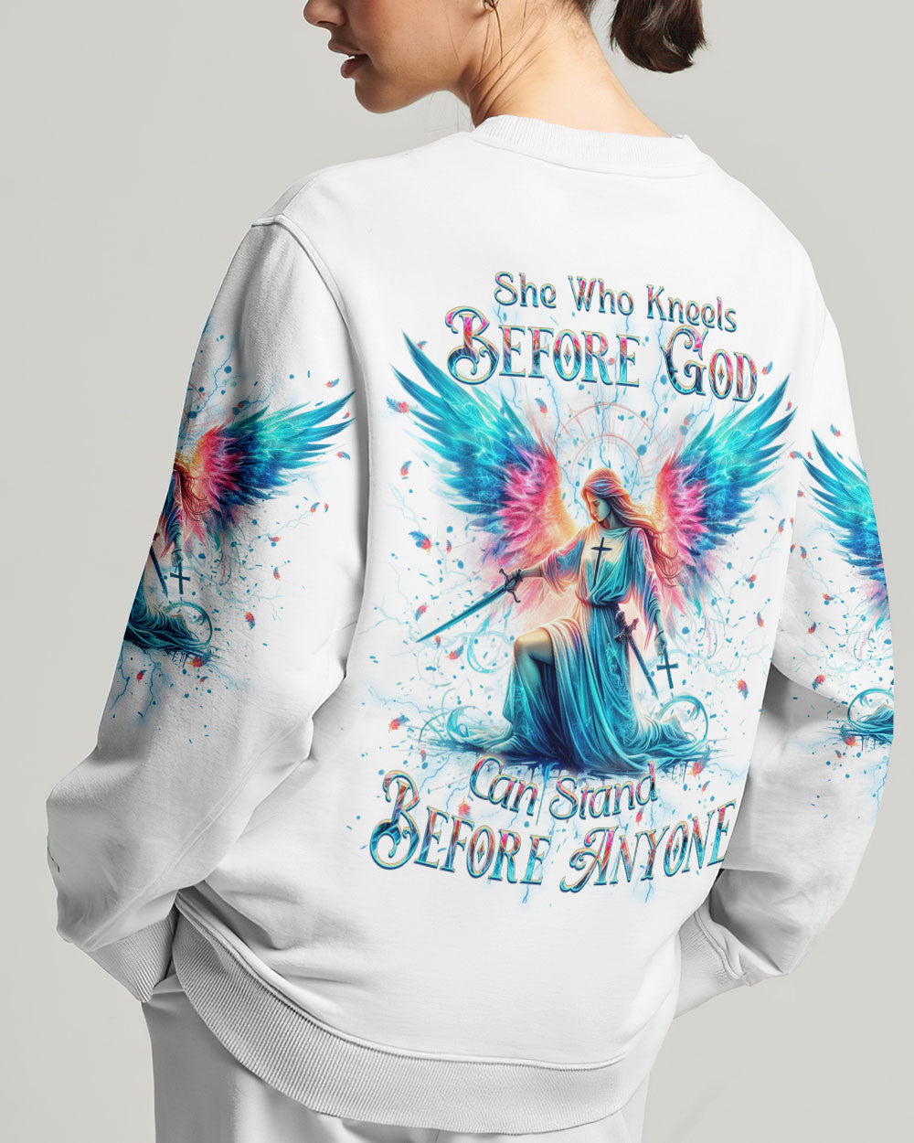 She Who Kneels Before God Women's All Over Print Shirt - Yhkd0801243, easychoo.com