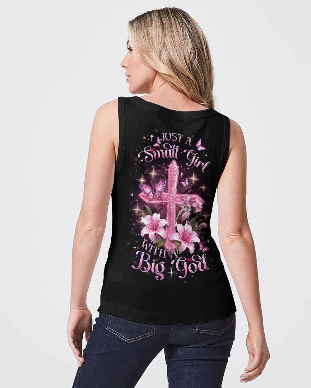 Just A Small Girl With A Big God Women's All Over Print Shirt - Yhdu2612234, easychoo.com