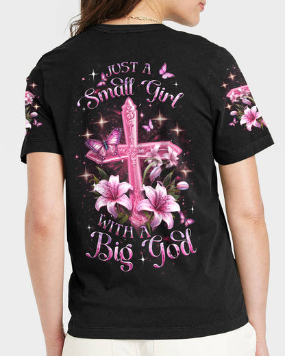 Just A Small Girl With A Big God Women's All Over Print Shirt - Yhdu2612234, easychoo.com