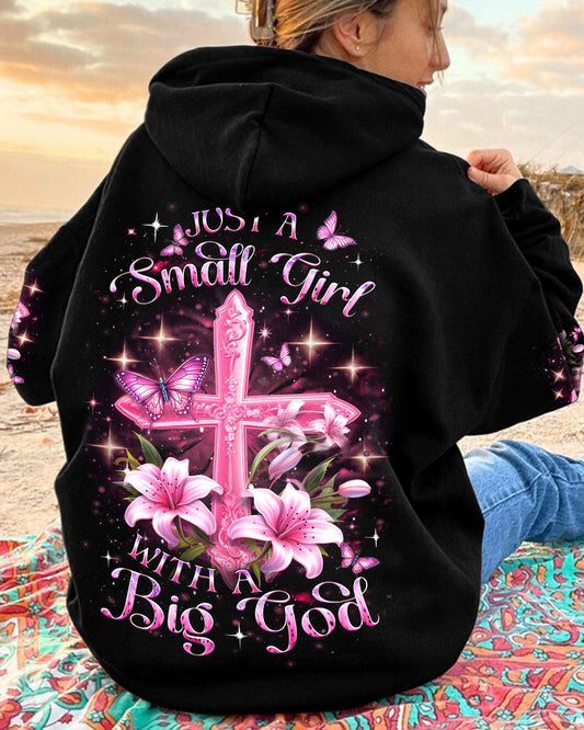 Just A Small Girl With A Big God Women's All Over Print Shirt - Yhdu2612234, easychoo.com