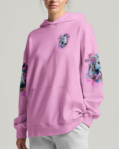 Runs On Jesus And Horses Women's All Over Print Shirt - Tlnz2712232, easychoo.com