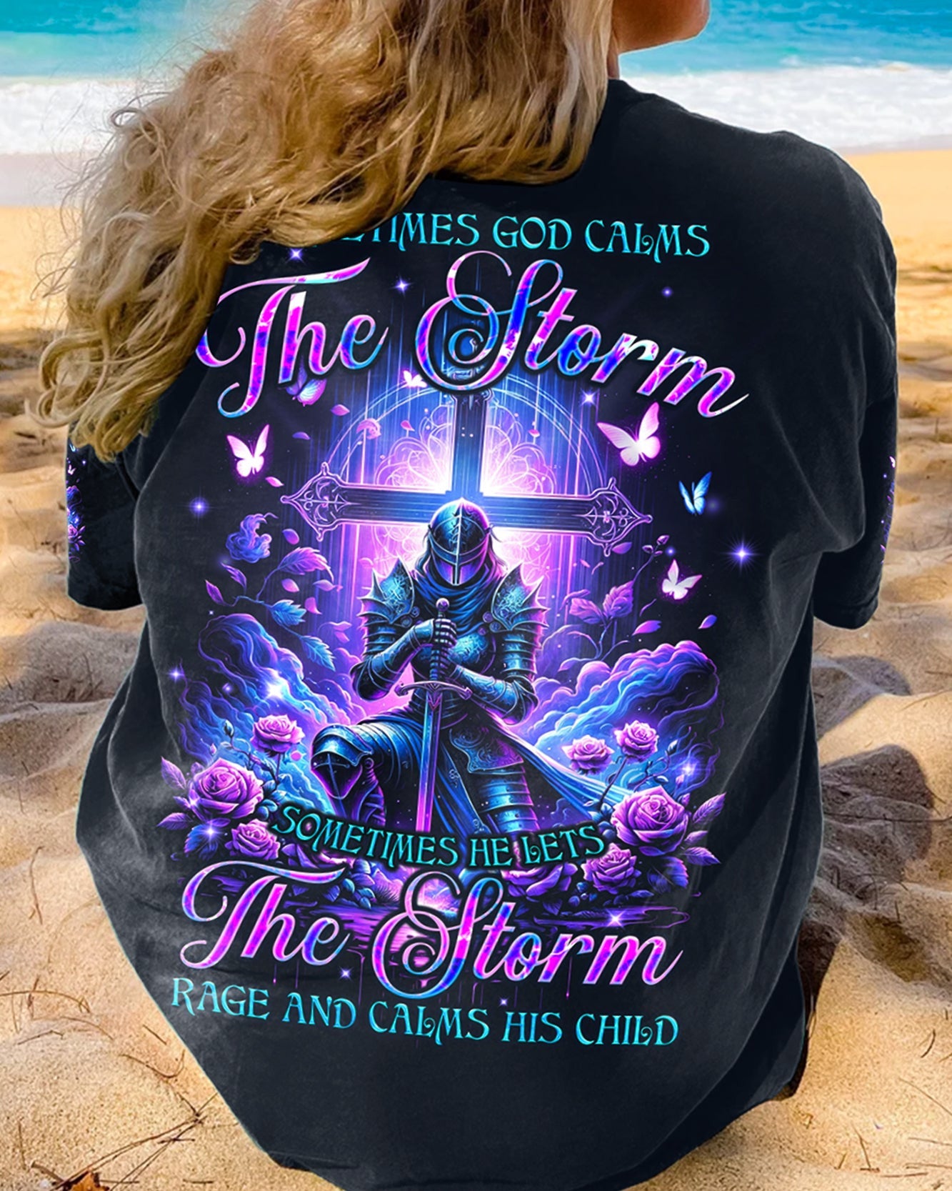 God Calms The Storm Women's All Over Print Shirt - Tyqy2812233, easychoo.com
