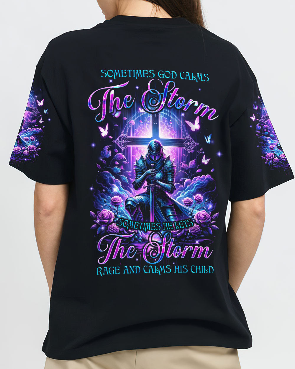 God Calms The Storm Women's All Over Print Shirt - Tyqy2812233, easychoo.com