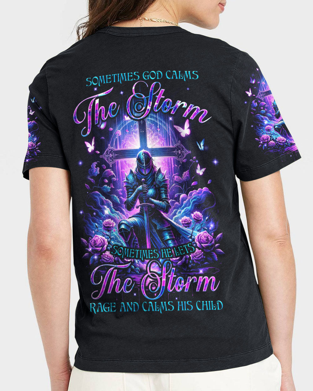 God Calms The Storm Women's All Over Print Shirt - Tyqy2812233, easychoo.com