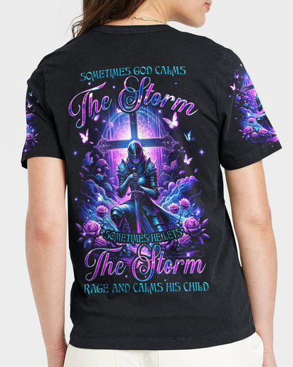 God Calms The Storm Women's All Over Print Shirt - Tyqy2812233, easychoo.com