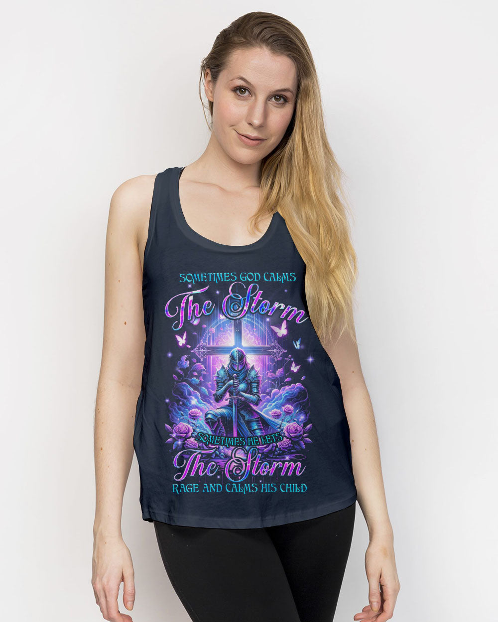 God Calms The Storm Women's All Over Print Shirt - Tyqy2812233, easychoo.com