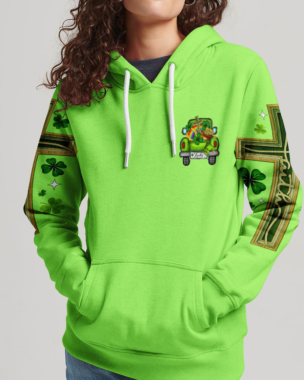 Jesus Take The Wheel Patrick's Day Women's All Over Print Shirt - Ty0301242, easychoo.com