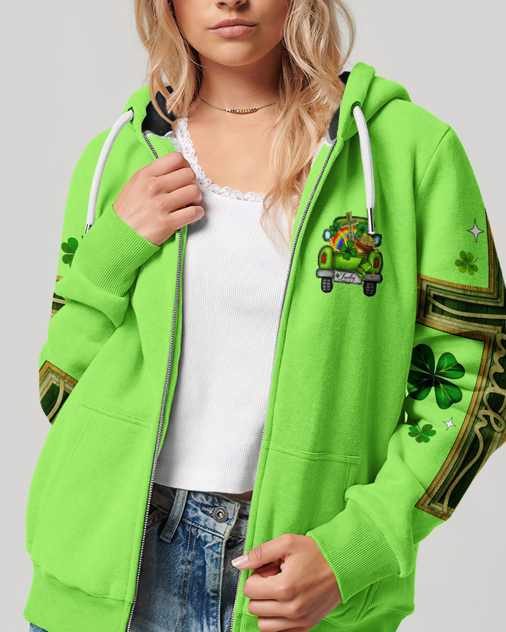 Jesus Take The Wheel Patrick's Day Women's All Over Print Shirt - Ty0301242, easychoo.com