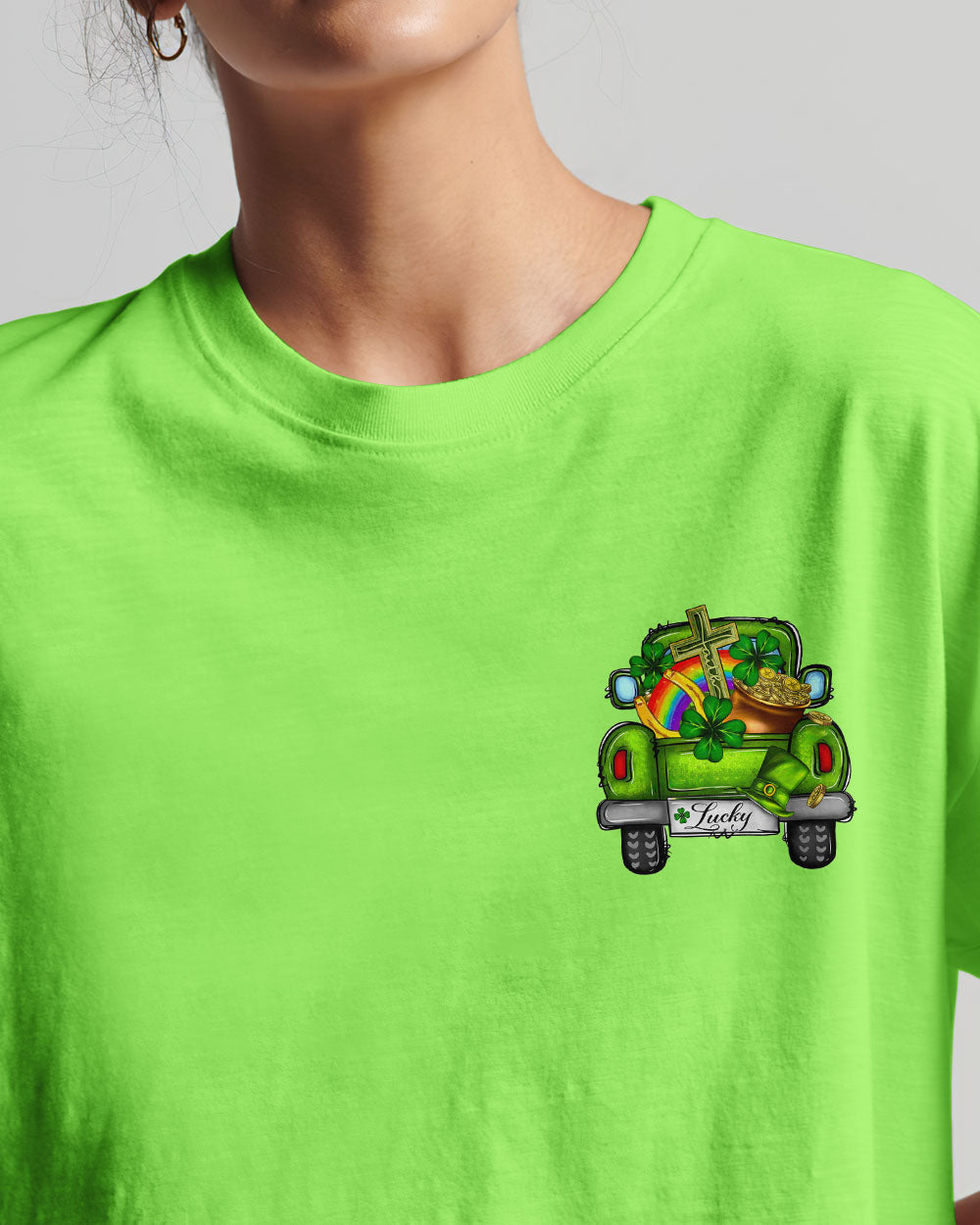 Jesus Take The Wheel Patrick's Day Women's All Over Print Shirt - Ty0301242, easychoo.com