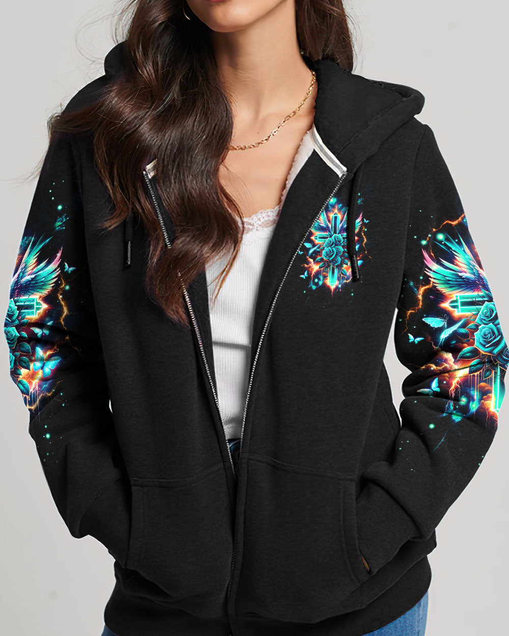 The Joy Of The Lord Cross Wings Women's All Over Print Shirt - Tltw2301244, easychoo.com