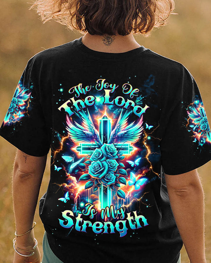 The Joy Of The Lord Cross Wings Women's All Over Print Shirt - Tltw2301244, easychoo.com