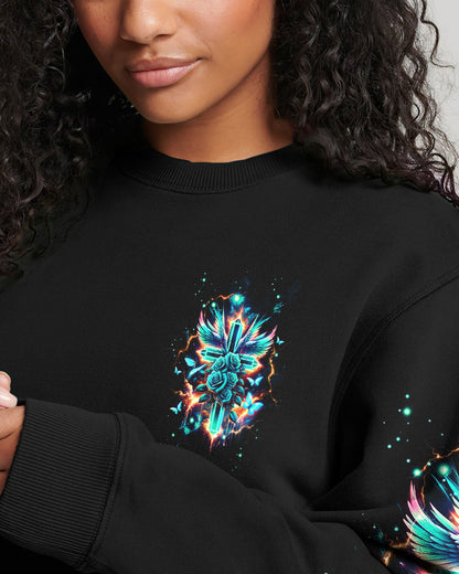 The Joy Of The Lord Cross Wings Women's All Over Print Shirt - Tltw2301244, easychoo.com