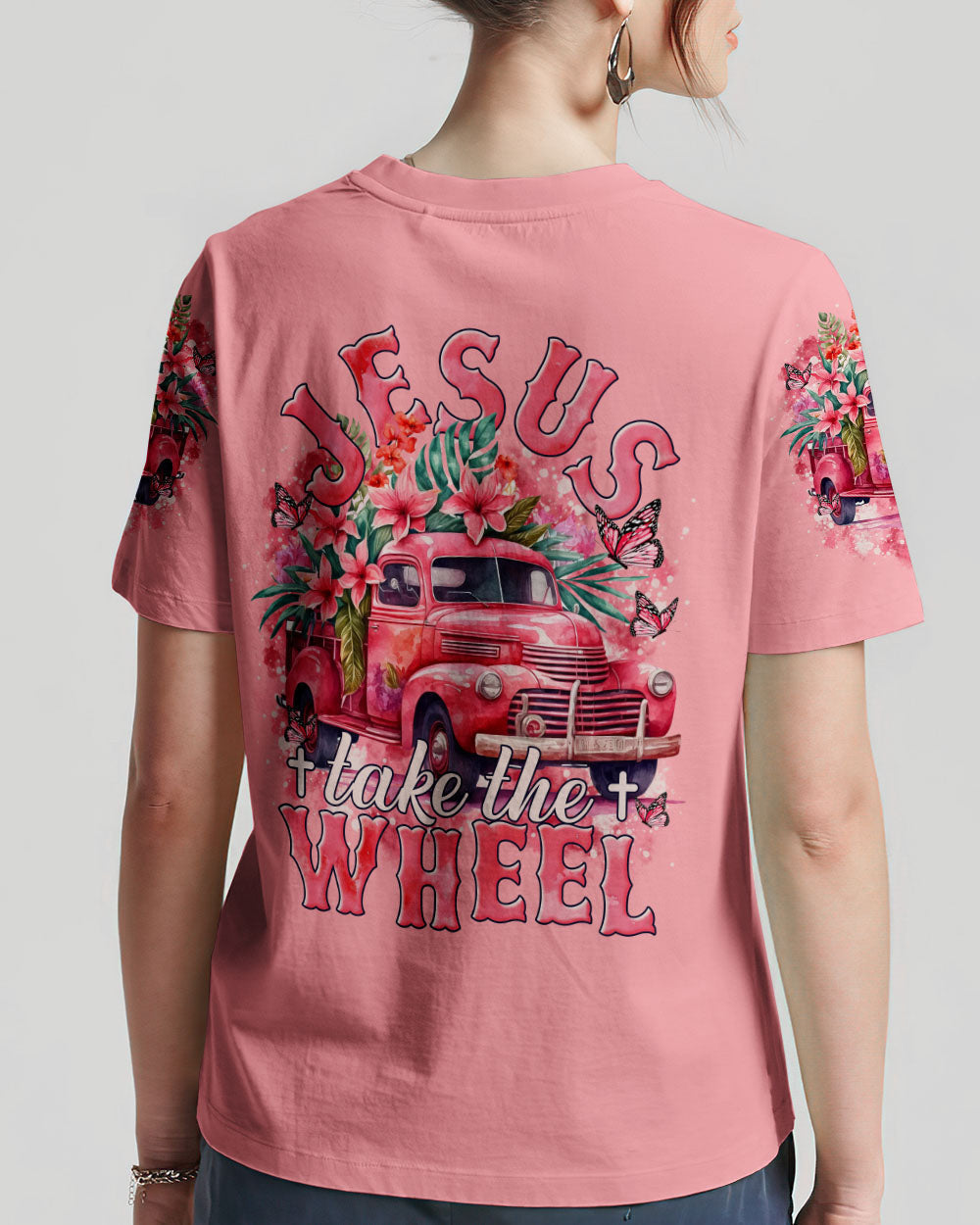 Jesus Take The Wheel Women's All Over Print Shirt - Tytm1112232, easychoo.com