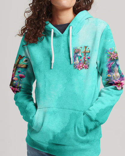 Runs On Jesus And Horses Women's All Over Print Shirt - Tytm0212233, easychoo.com