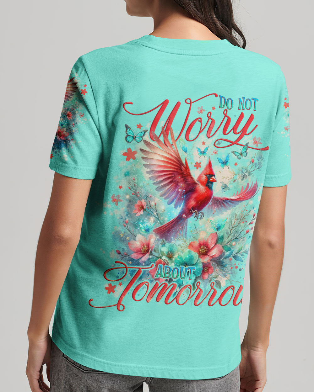 Do Not Worry About Tomorrow Cardinal Women's All Over Print Shirt - Tlno1612234, easychoo.com