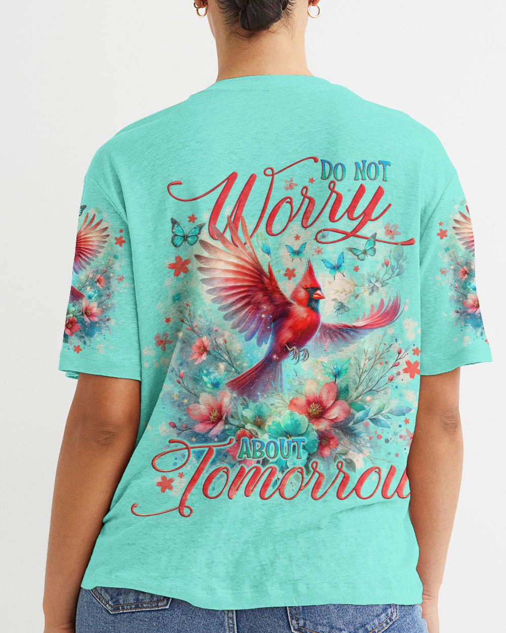 Do Not Worry About Tomorrow Cardinal Women's All Over Print Shirt - Tlno1612234, easychoo.com