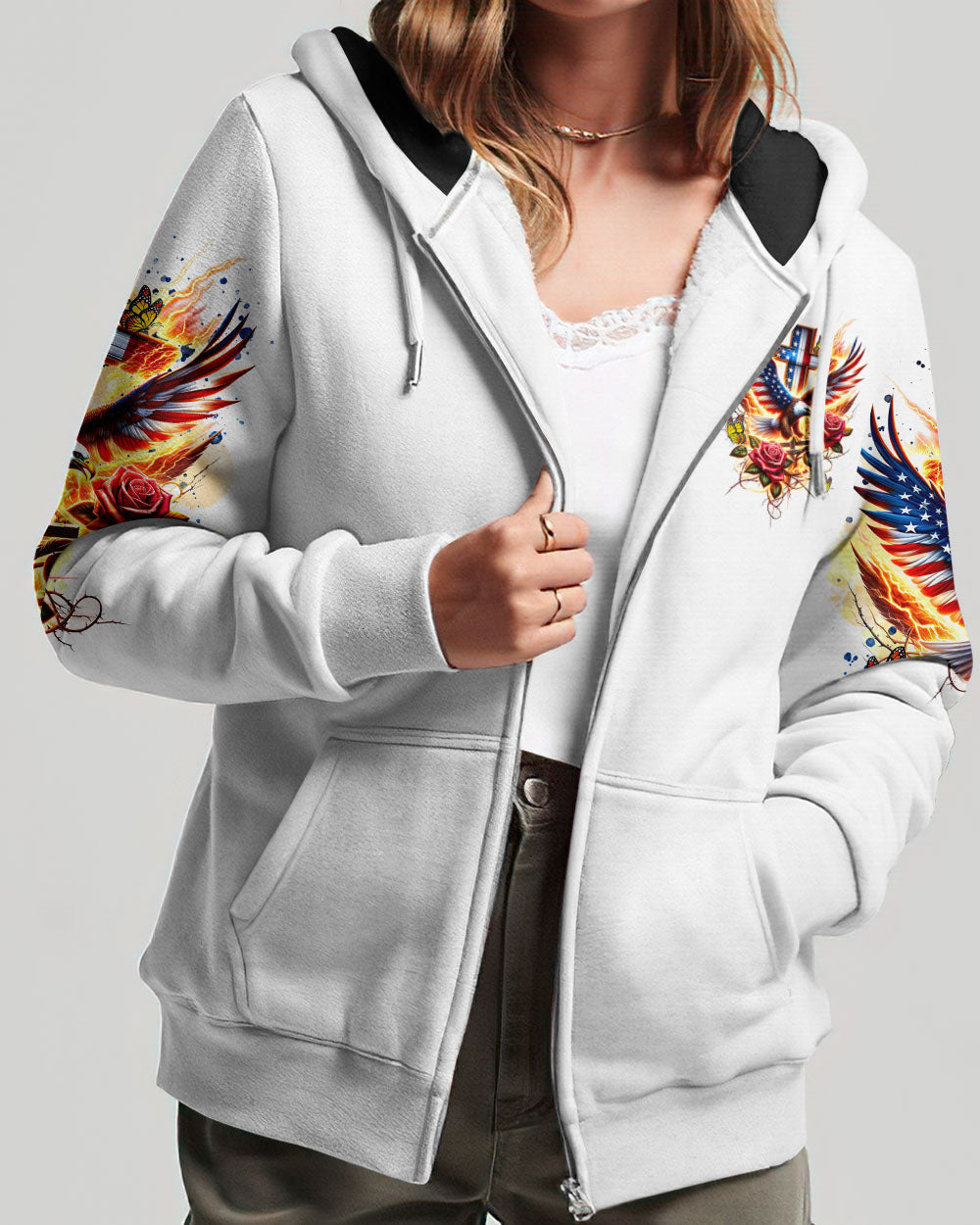 You Can't Break A Woman Eagle Women's All Over Print Shirt - Tltr2301243, easychoo.com