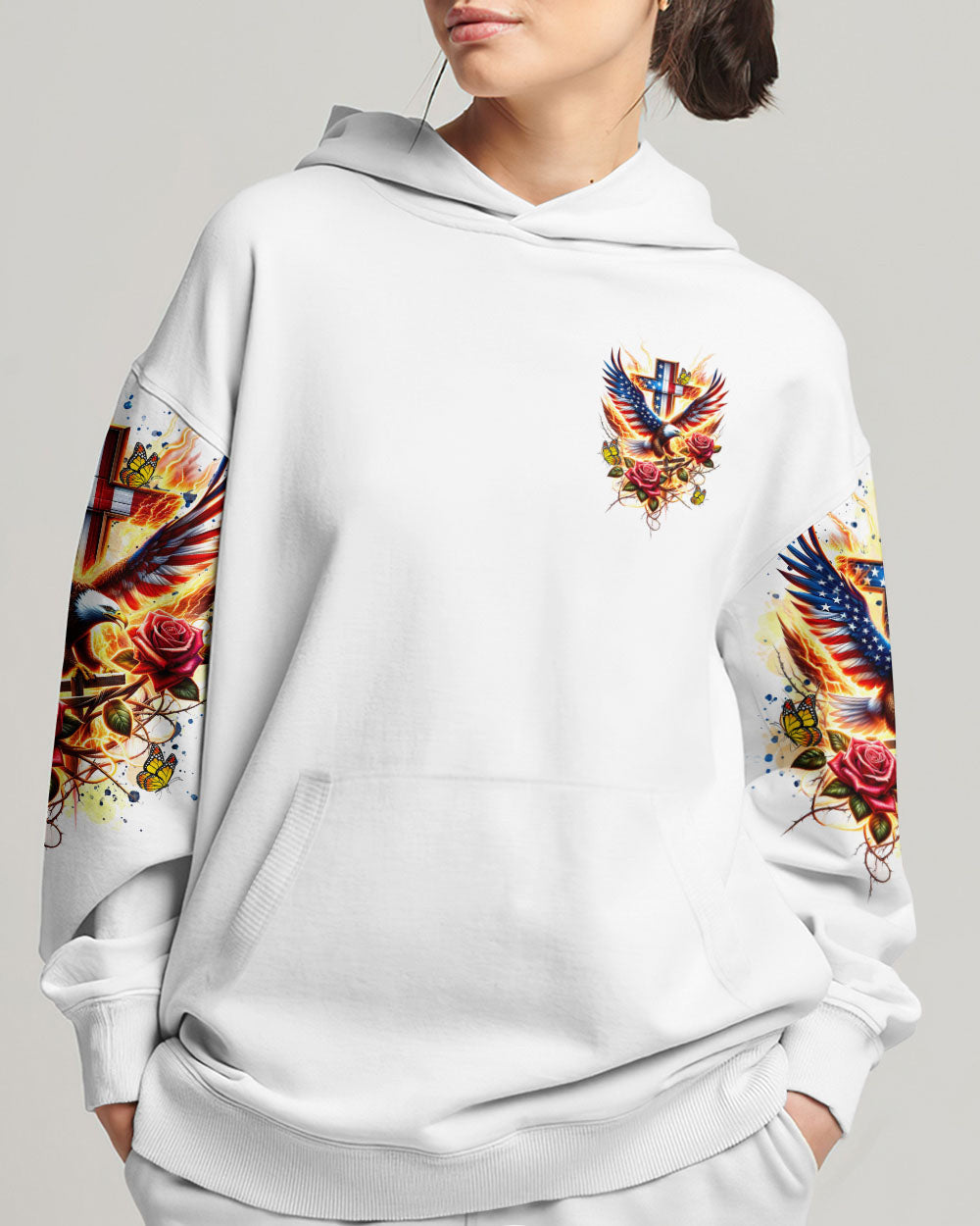 You Can't Break A Woman Eagle Women's All Over Print Shirt - Tltr2301243, easychoo.com