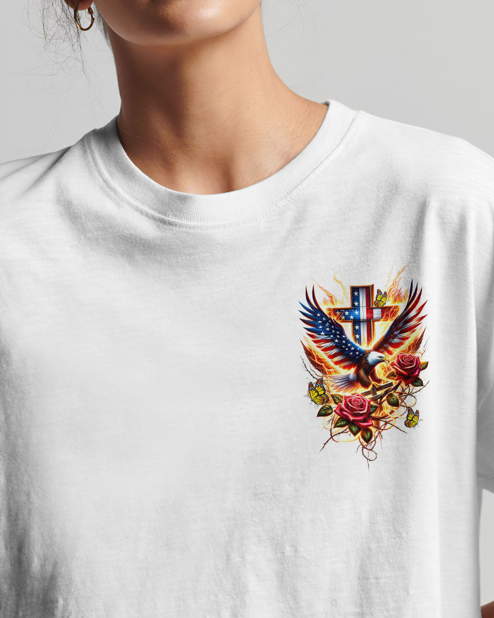 You Can't Break A Woman Eagle Women's All Over Print Shirt - Tltr2301243, easychoo.com