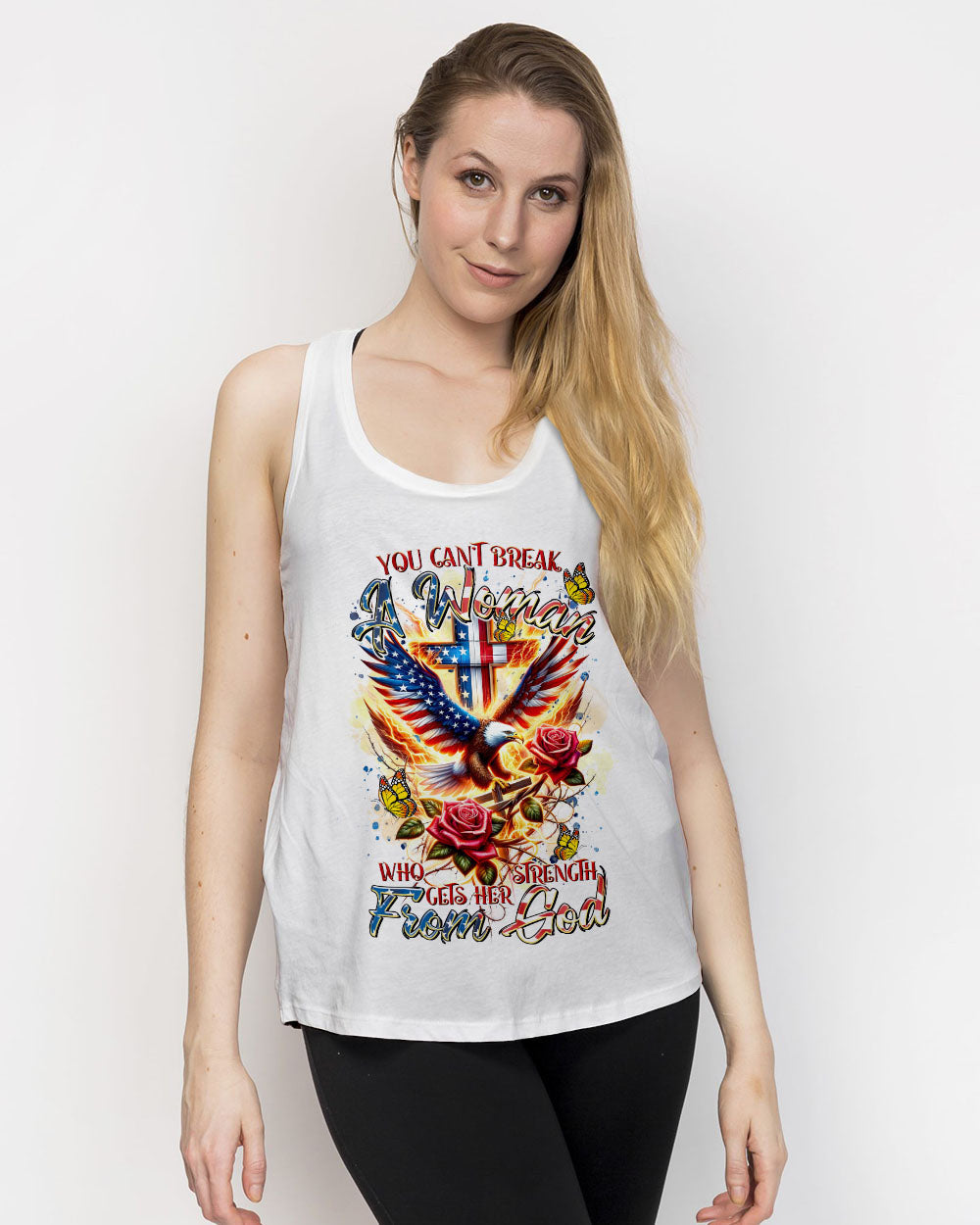 You Can't Break A Woman Eagle Women's All Over Print Shirt - Tltr2301243, easychoo.com