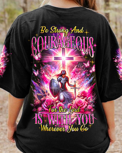 Be Strong And Courageous Women's All Over Print Shirt - Tyqy1812233, easychoo.com
