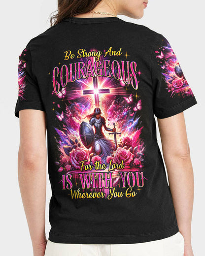 Be Strong And Courageous Women's All Over Print Shirt - Tyqy1812233, easychoo.com