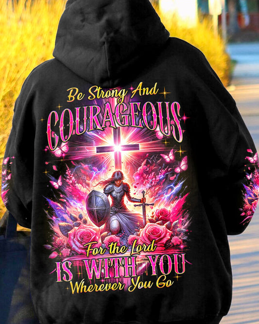 Be Strong And Courageous Women's All Over Print Shirt - Tyqy1812233, easychoo.com