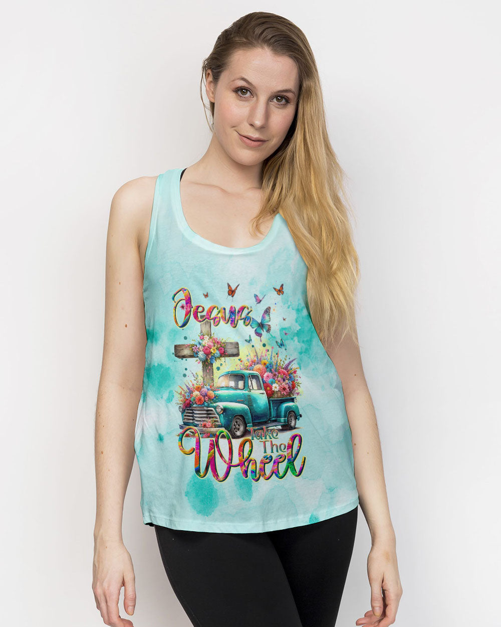 Jesus Take The Wheel Women's All Over Print Shirt - Tltr1311232, easychoo.com