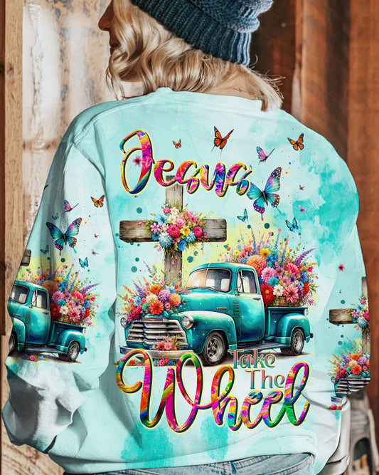 Jesus Take The Wheel Women's All Over Print Shirt - Tltr1311232, easychoo.com