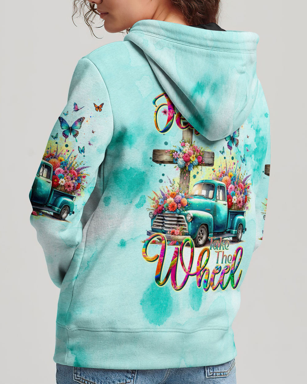 Jesus Take The Wheel Women's All Over Print Shirt - Tltr1311232, easychoo.com