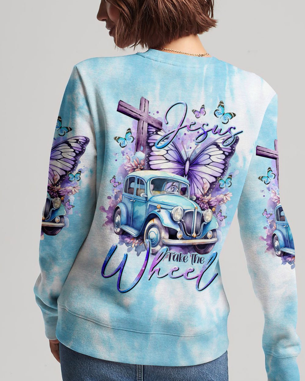 Jesus Take The Wheel Women's All Over Print Shirt - Tltr2111232, easychoo.com