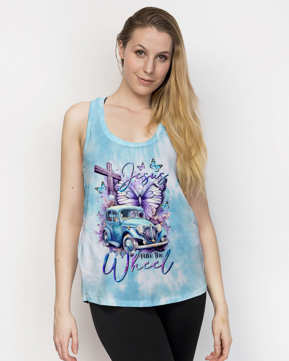 Jesus Take The Wheel Women's All Over Print Shirt - Tltr2111232, easychoo.com