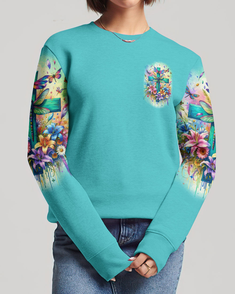 Have Faith Dragonflies Women's All Over Print Shirt - Tyqy3011231, easychoo.com