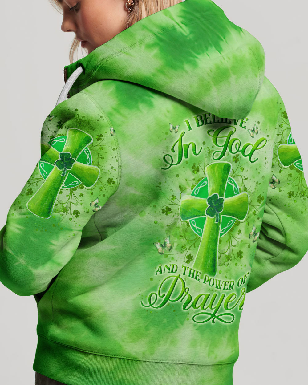I Believe In God St Patrick's Day Women's All Over Print Shirt - Yhln2501243, easychoo.com