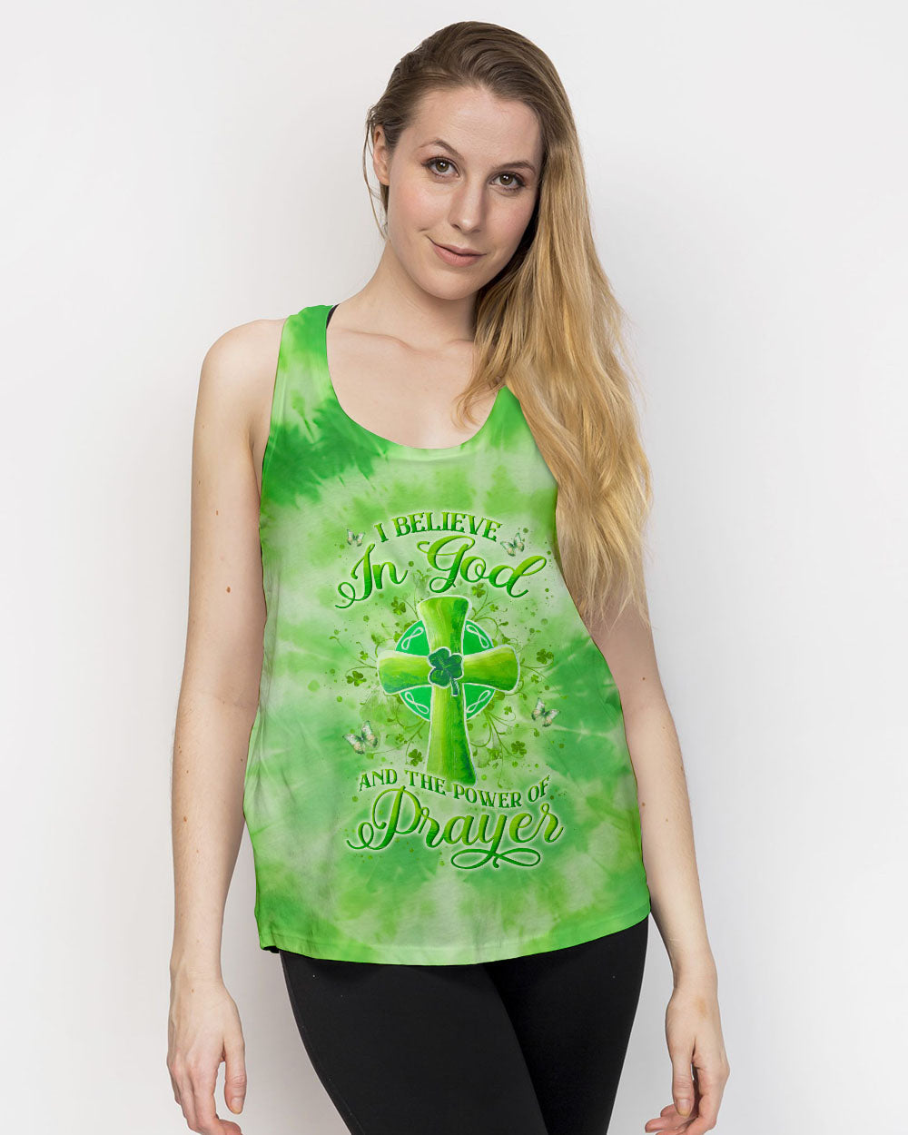 I Believe In God St Patrick's Day Women's All Over Print Shirt - Yhln2501243, easychoo.com