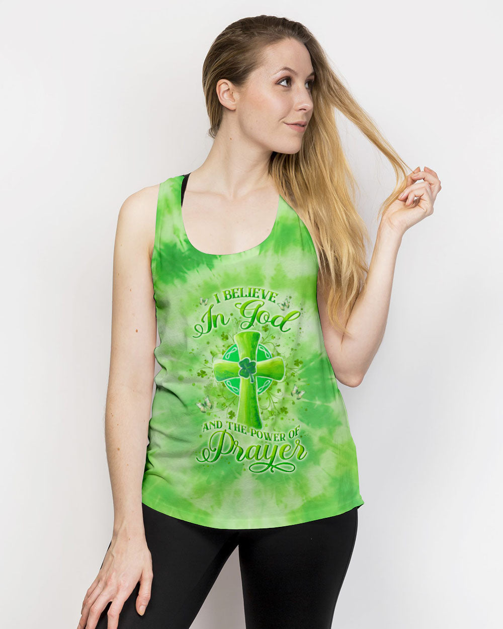 I Believe In God St Patrick's Day Women's All Over Print Shirt - Yhln2501243, easychoo.com