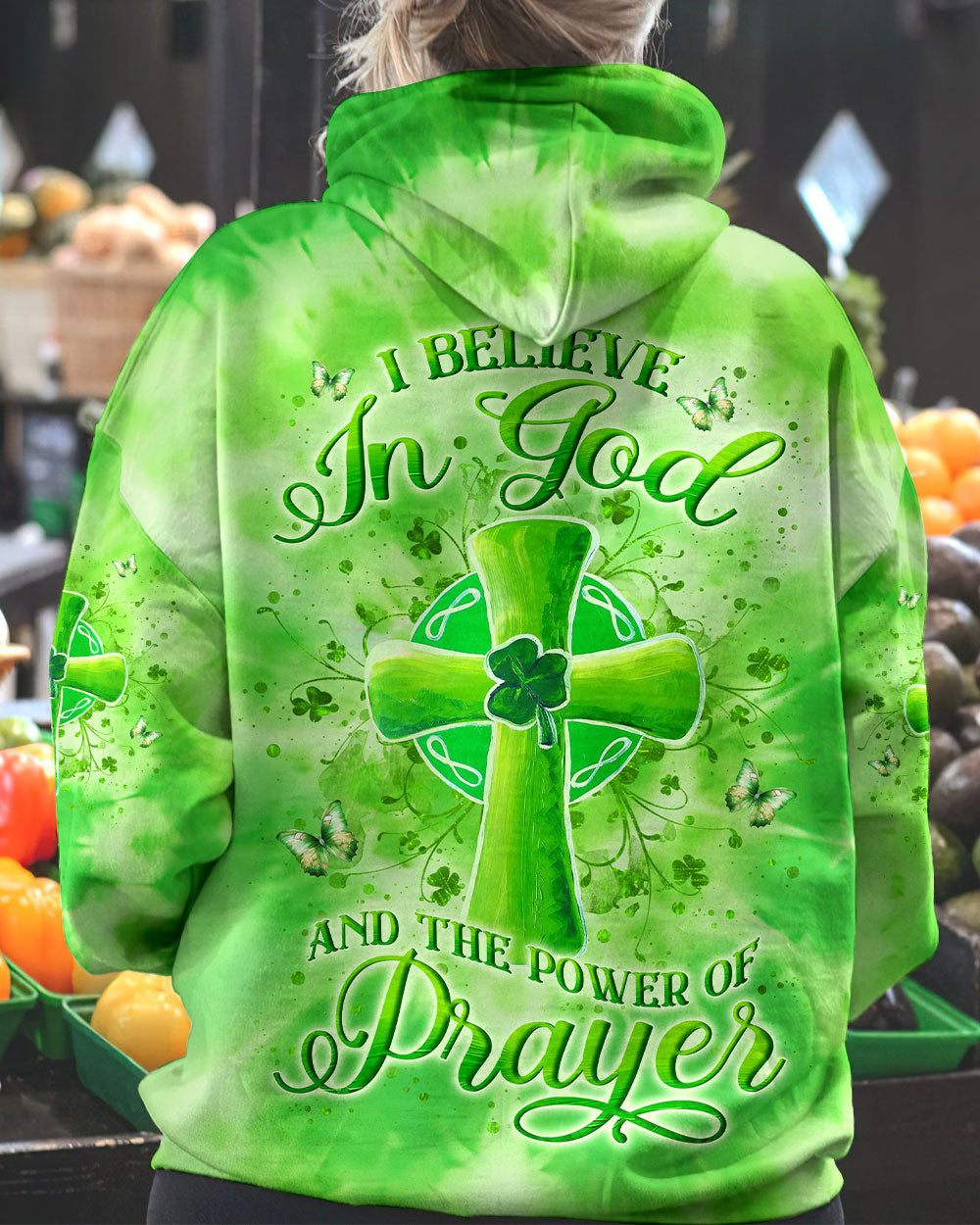 I Believe In God St Patrick's Day Women's All Over Print Shirt - Yhln2501243, easychoo.com