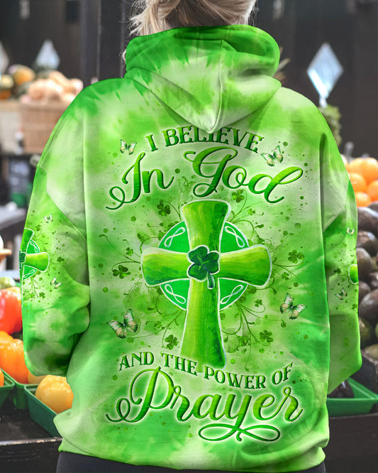I Believe In God St Patrick's Day Women's All Over Print Shirt - Yhln2501243, easychoo.com