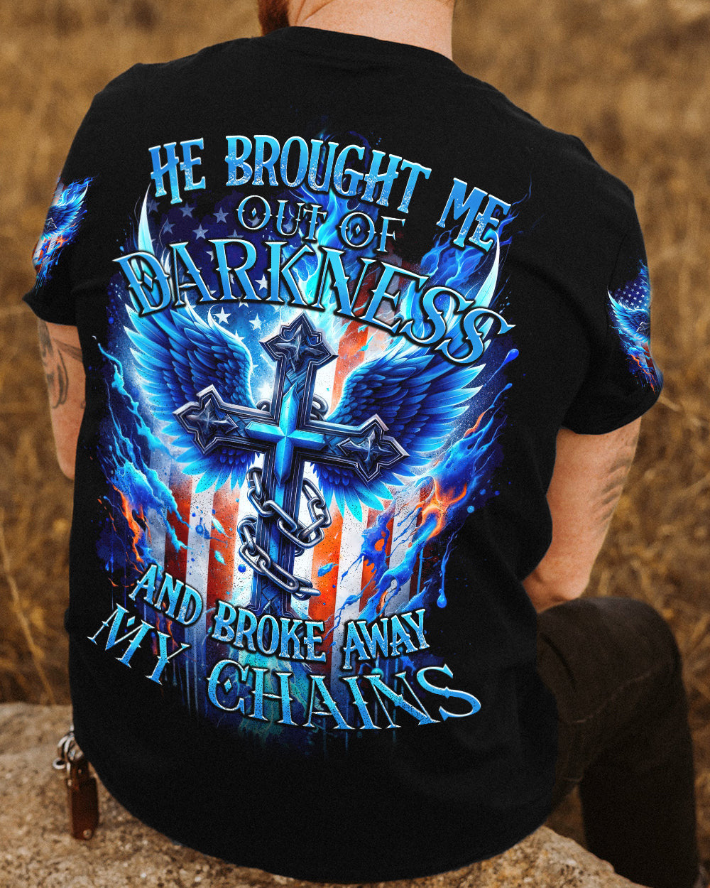 He Brought Me Out Of Darkness Men's All Over Print Shirt - Tytd0211231, easychoo.com