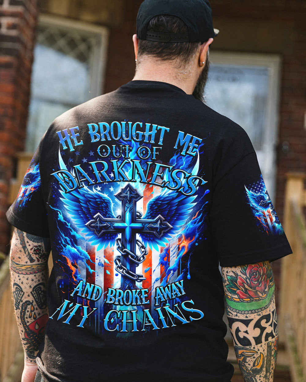 He Brought Me Out Of Darkness Men's All Over Print Shirt - Tytd0211231, easychoo.com