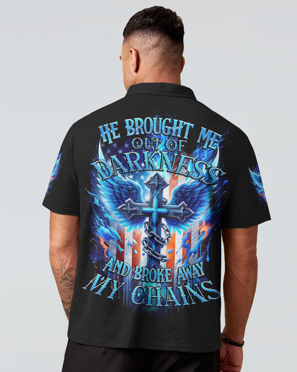 He Brought Me Out Of Darkness Men's All Over Print Shirt - Tytd0211231, easychoo.com