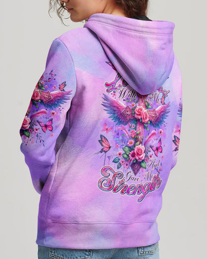 Lord Stood With Me Cross Wings Rose Women's All Over Print Shirt - Tltr0502244, easychoo.com