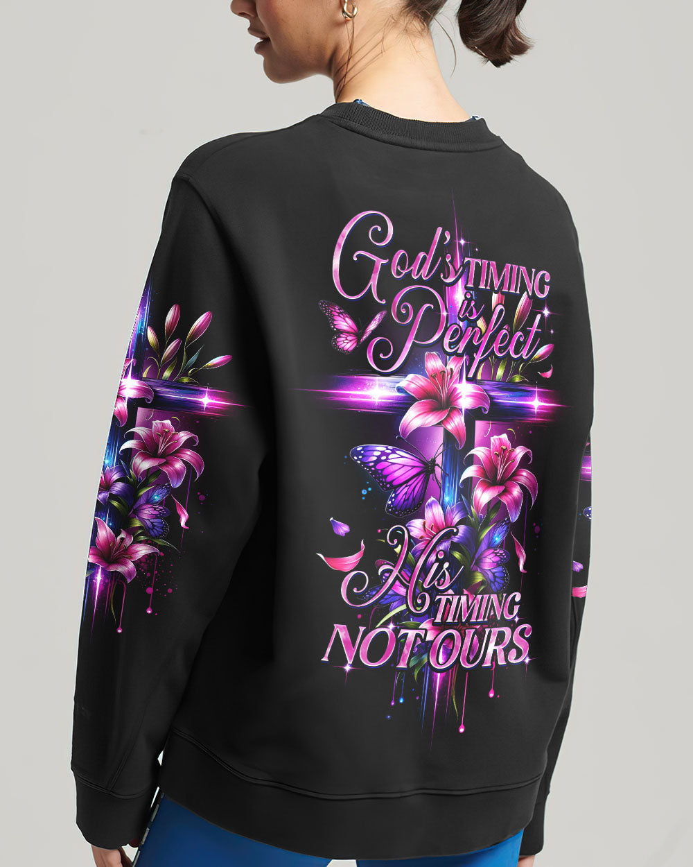 God's Timing Is Perfect Women's All Over Print Shirt - Ty1501242, easychoo.com