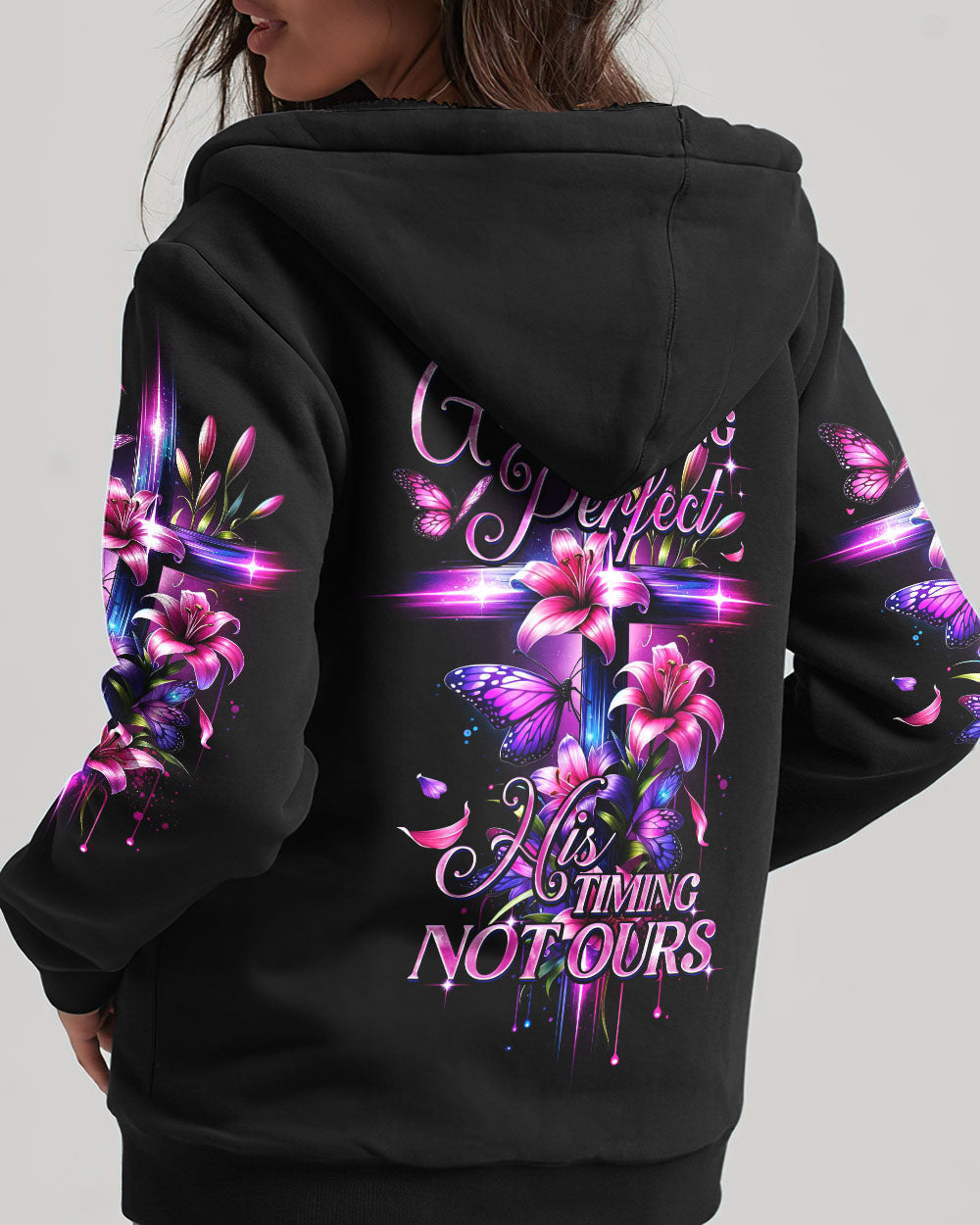 God's Timing Is Perfect Women's All Over Print Shirt - Ty1501242, easychoo.com