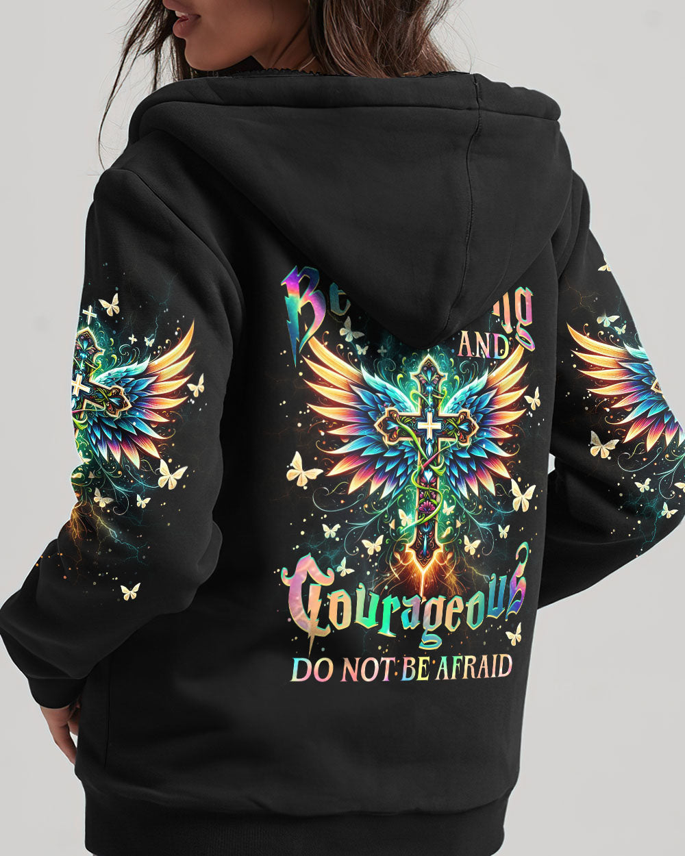 Be Strong And Courageous Women's All Over Print Shirt - Yhhn1912234, easychoo.com