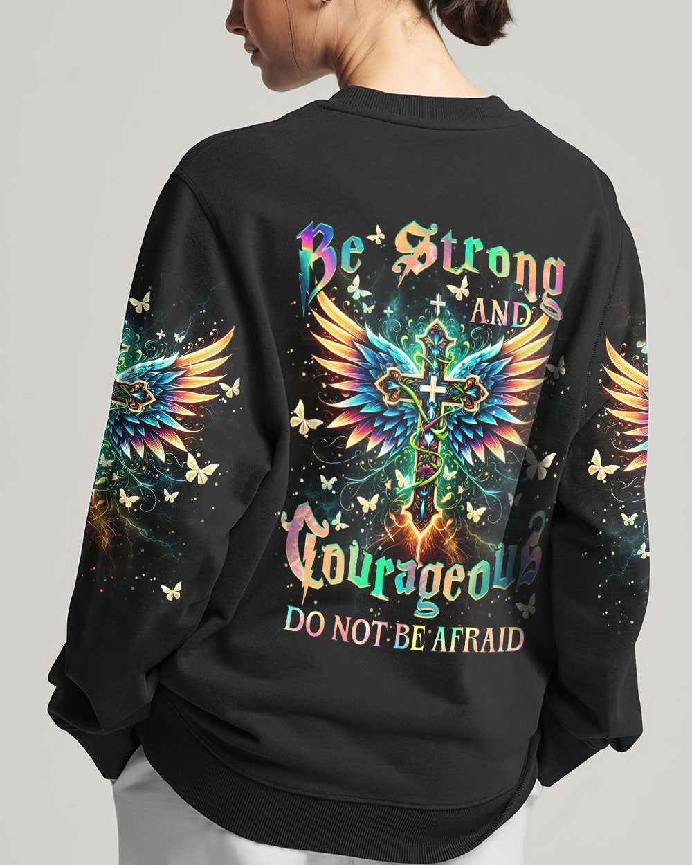 Be Strong And Courageous Women's All Over Print Shirt - Yhhn1912234, easychoo.com